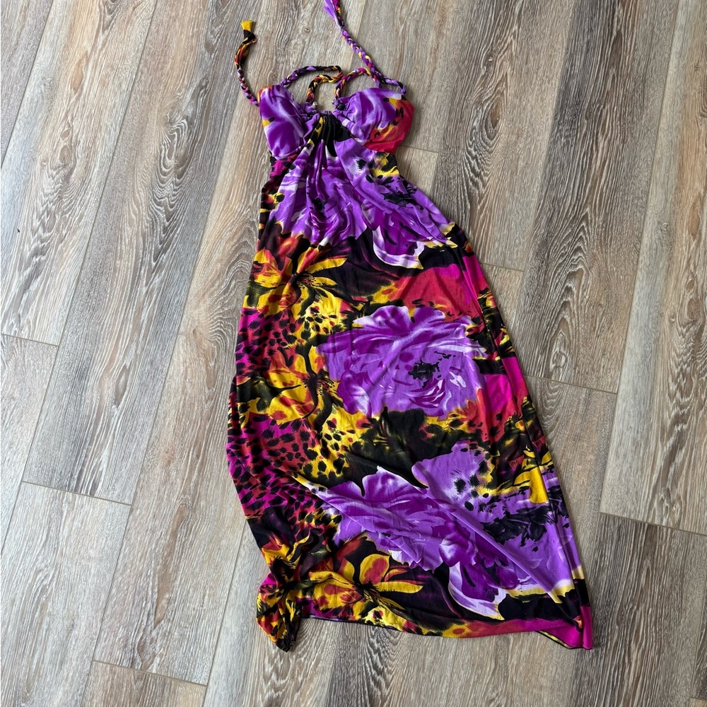 Vibrant Floral Maxi Dress